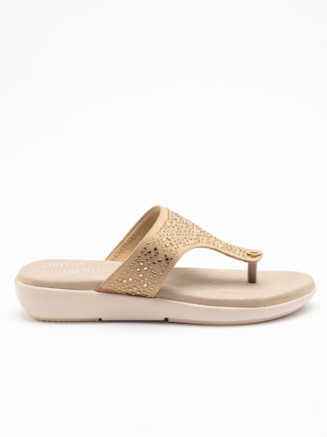 ORTHO TREND Women's Flats Ortho comfort-Light weight Flats Comfortable & Daily use-BEIGE