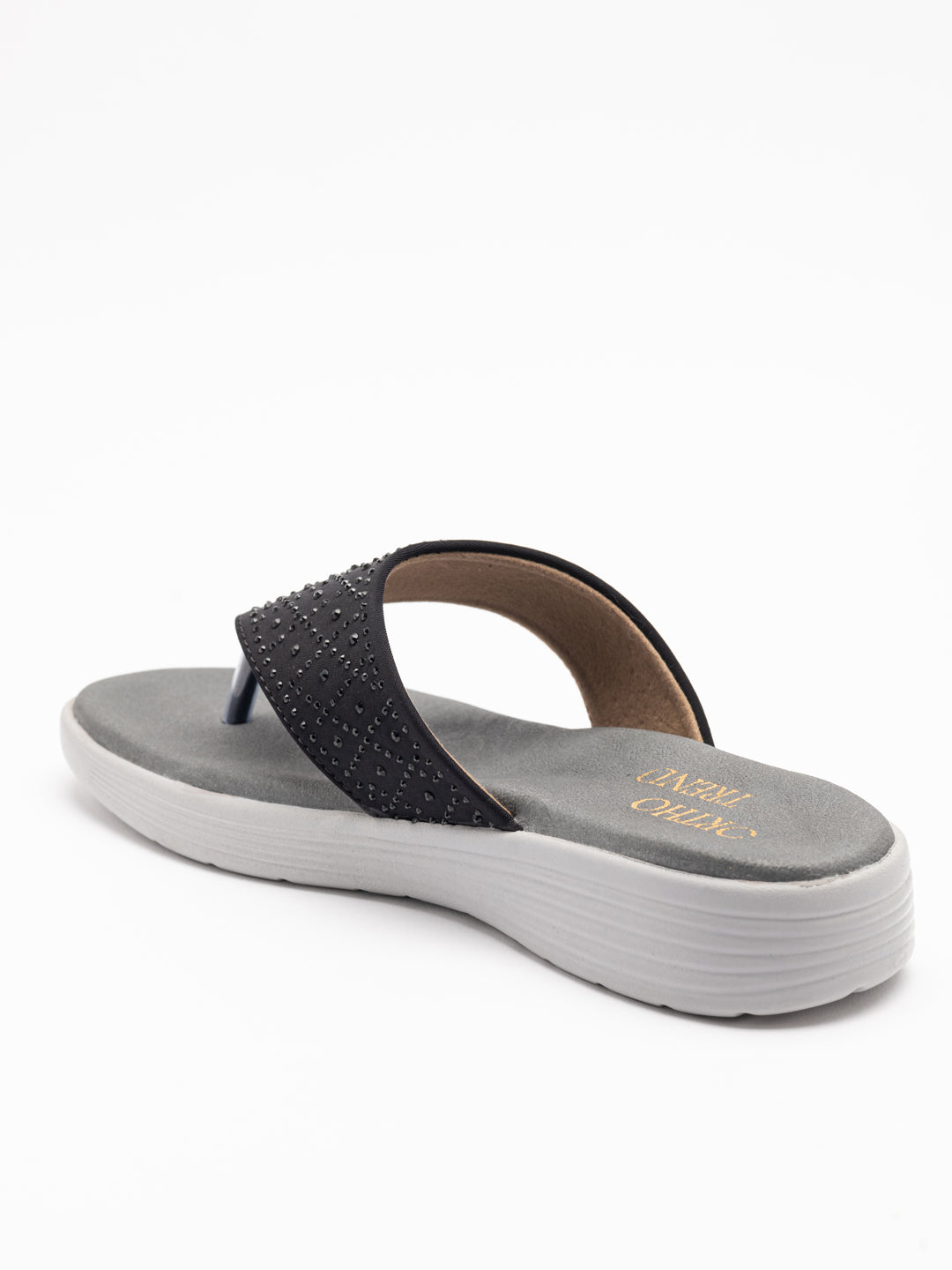 ORTHO TREND Women's Flats Ortho comfort-Light weight Flats Comfortable & Daily use-BLACK