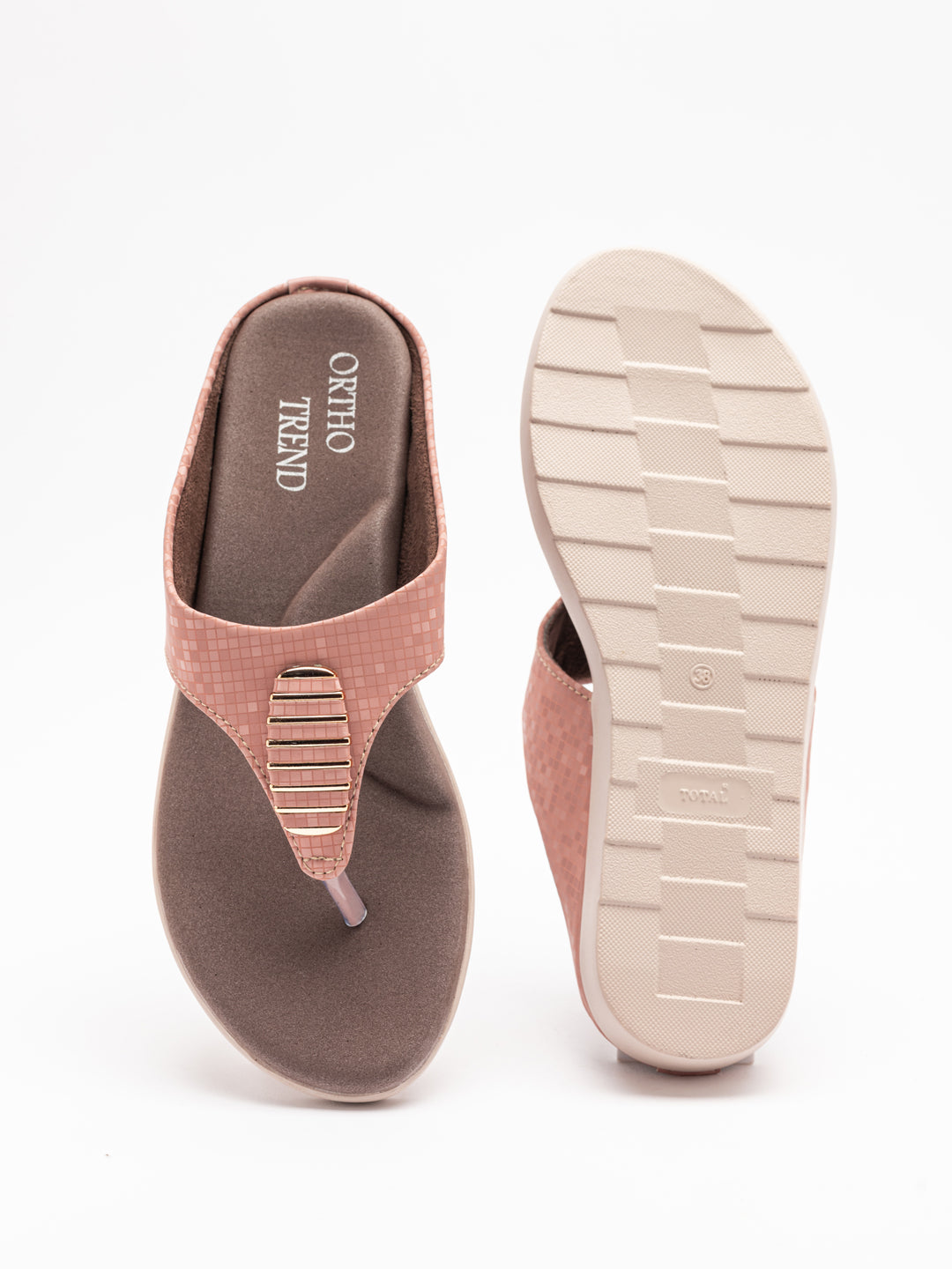 ORTHO TREND Women's Flats Ortho comfort-Light weight Flats Comfortable & Daily use-PINK