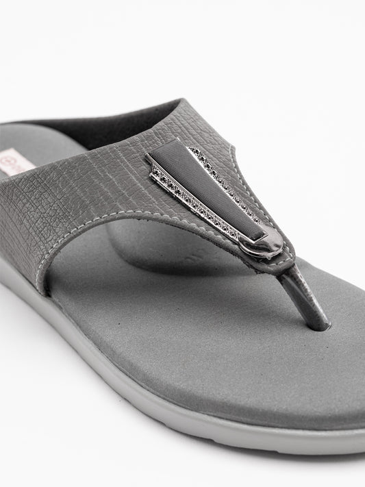 ORTHO TREND Women's Flats Ortho comfort-Light weight Flats Comfortable & Daily use-Grey