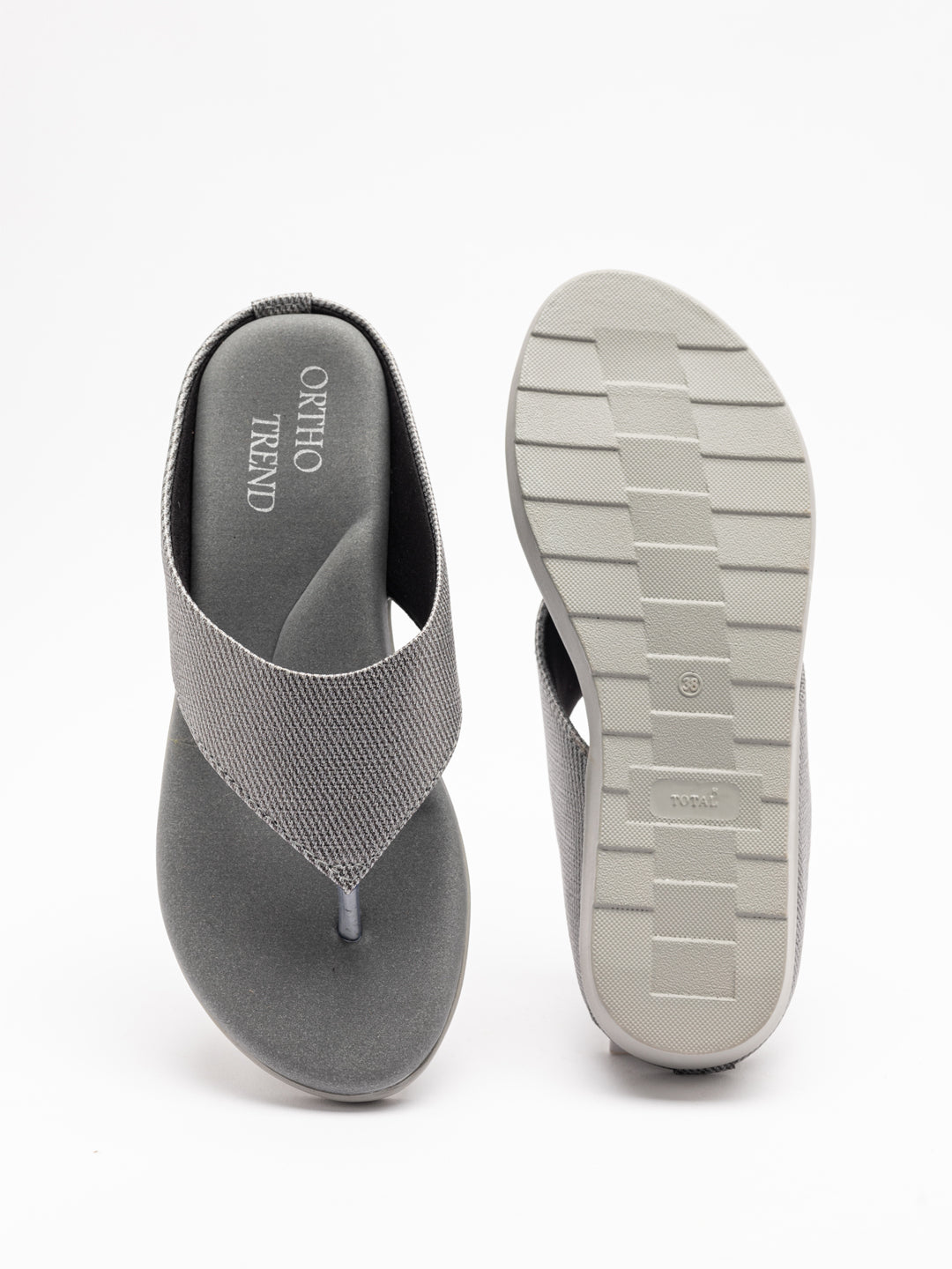 ORTHO TREND Women's Flats Ortho comfort-Light weight Flats Comfortable & Daily use-Grey