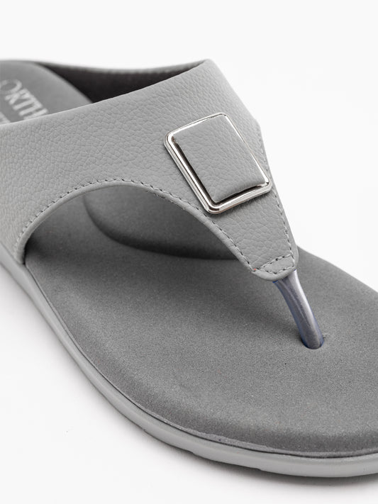 ORTHO TREND Women's Flats Ortho comfort-Light weight Flats Comfortable & Daily use-Grey