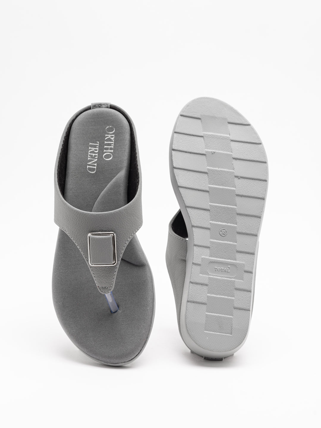 ORTHO TREND Women's Flats Ortho comfort-Light weight Flats Comfortable & Daily use-Grey