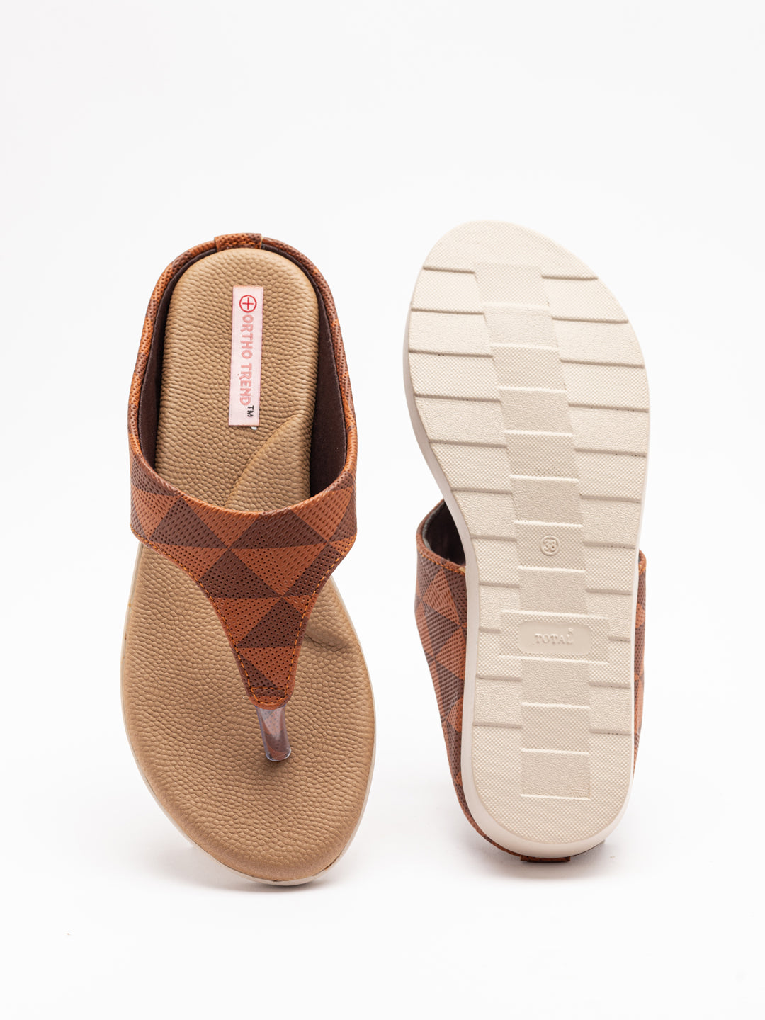 ORTHO TREND Women's Flats Ortho comfort-Light weight Flats Comfortable & Daily use-Beige
