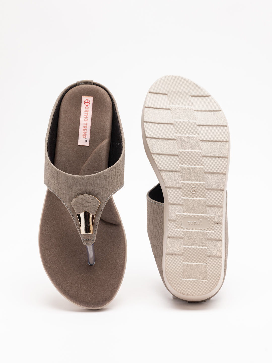 ORTHO TREND Women's Flats Ortho comfort-Light weight Flats Comfortable & Daily use- Beige