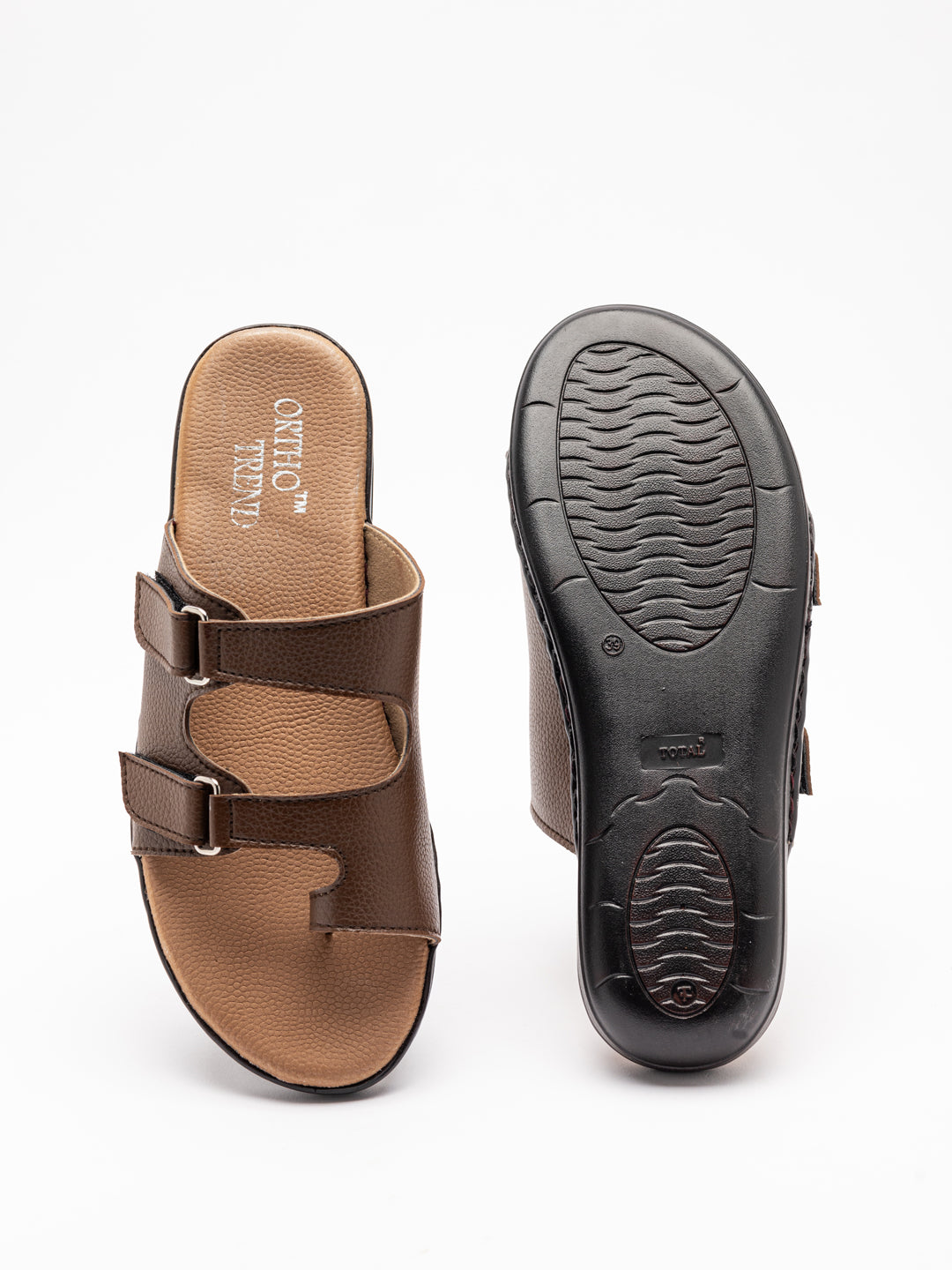 ORTHO TREND Women's Flats Ortho comfort-Light weight Flats Comfortable & Daily use-BROWN