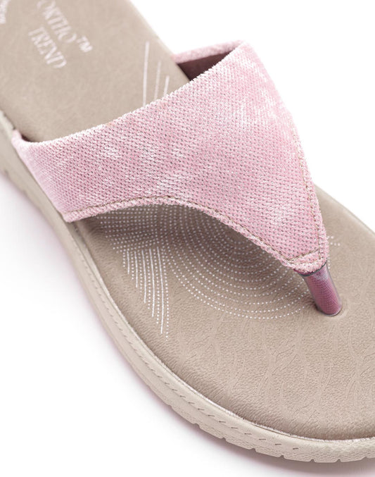 Ortho Trend Soft Open-Toe Comfort Slipper Light weight – Pink and Gray