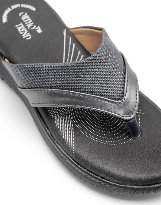 Ortho Trend Soft Open-Toe Comfort Slipper Gray, Pink and Antique