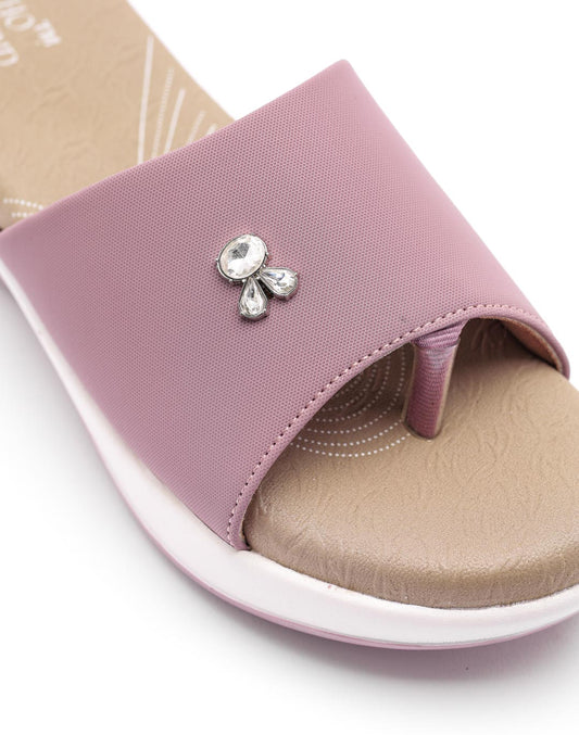 Ortho Trend Soft Comfort Slide Comfortable & Daily use – Pink and Khaki