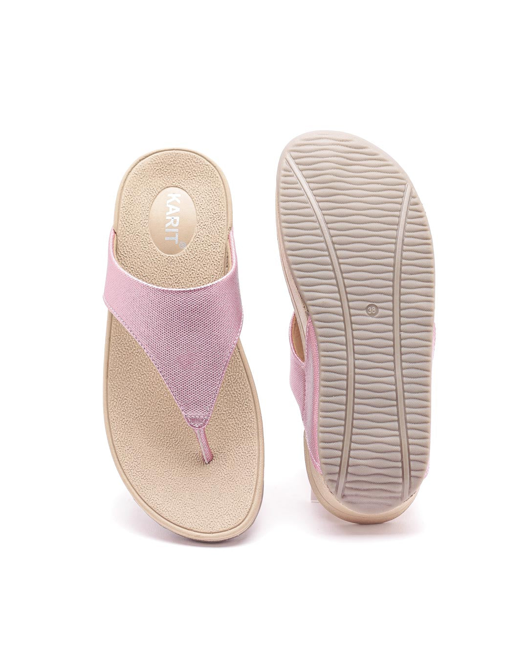 Ortho Trend Platform Soft Footbed Open-Toe – Gray and Pink