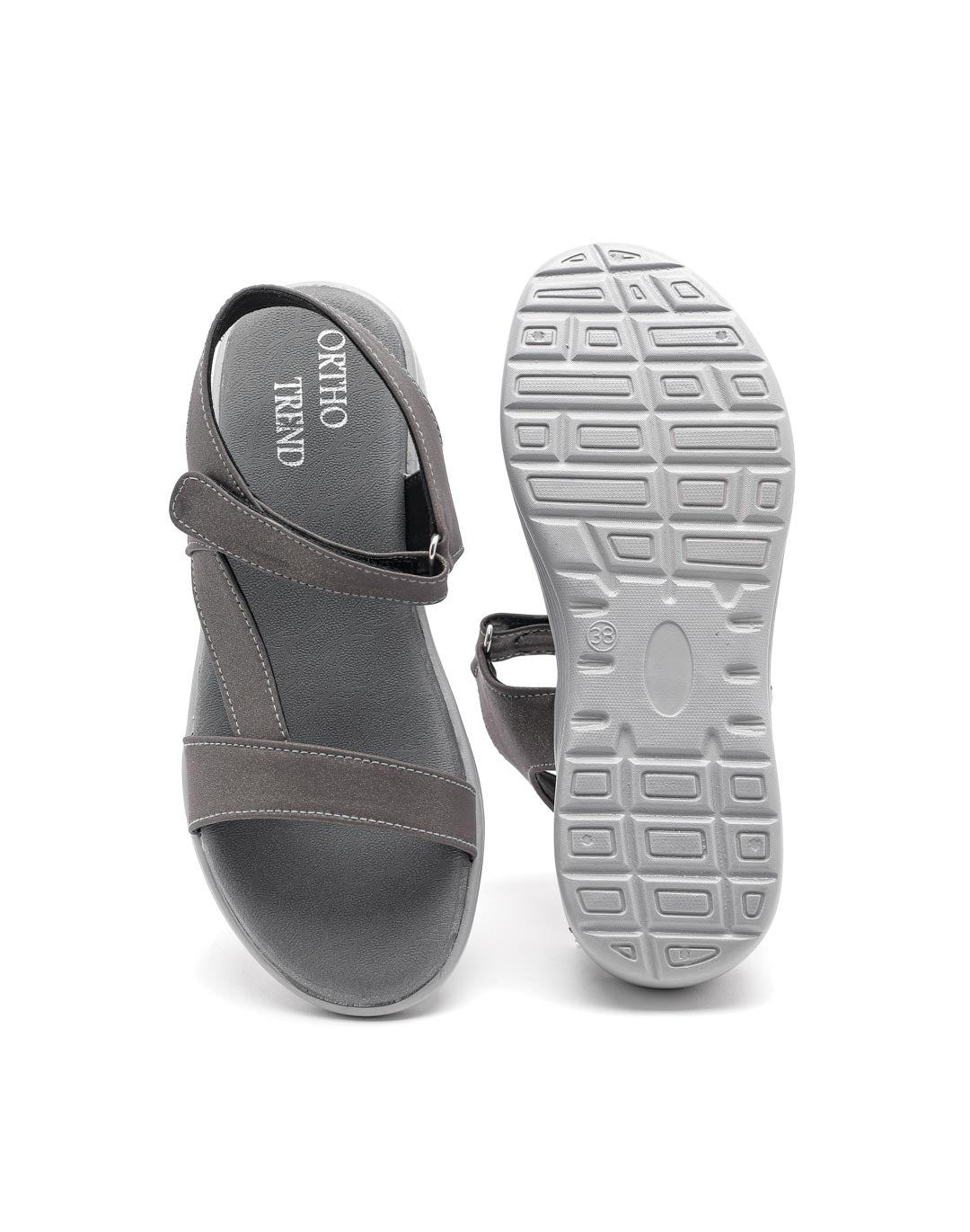 Ortho Trend Soft Adjustable Sandal – Black
