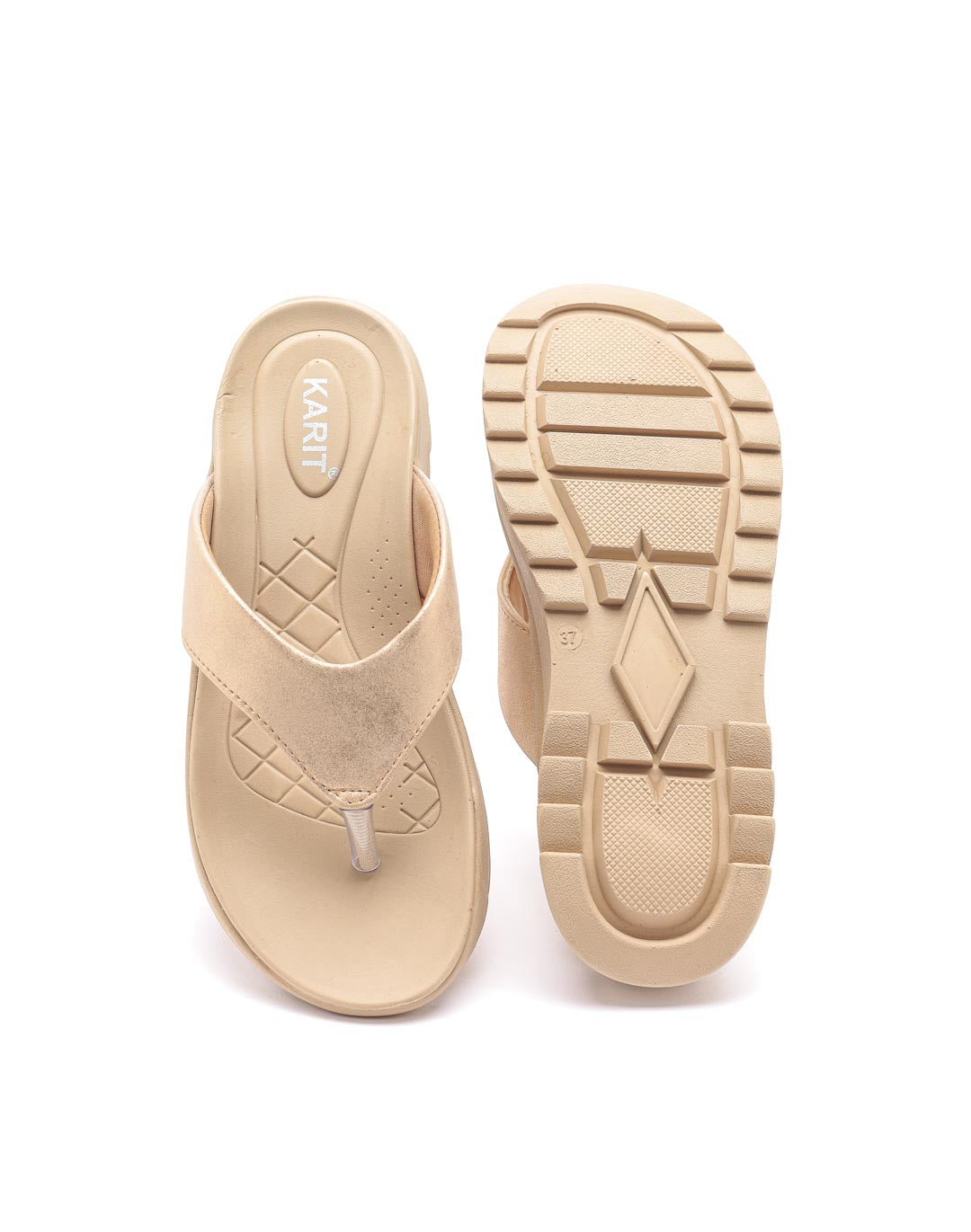 Ortho Trend Soft Footbed Open-Toe Daily use slipper Slipper – Gray and Pink