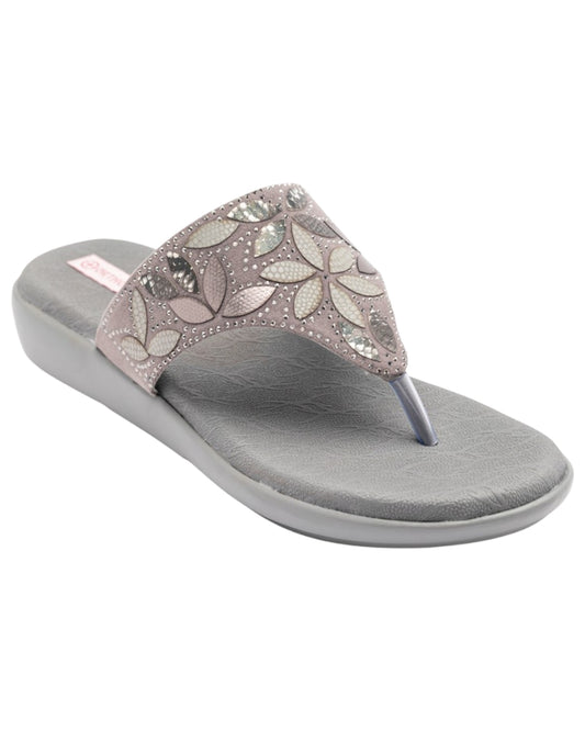 ORTHO TREND Women's Flats Ortho comfort-Light weight Flats Good for Knee & Foot Pain-Grey