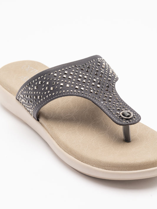 ORTHO TREND Women's Flats Ortho comfort-Light weight Flats Lightweight & Stylish -Grey