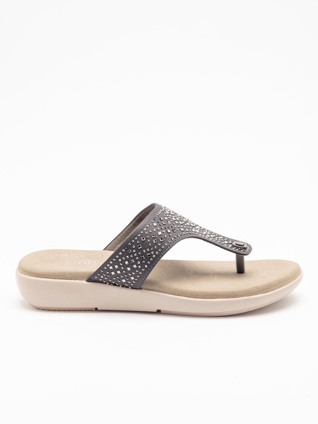 ORTHO TREND Women's Flats Ortho comfort-Light weight Flats Lightweight & Stylish -Grey