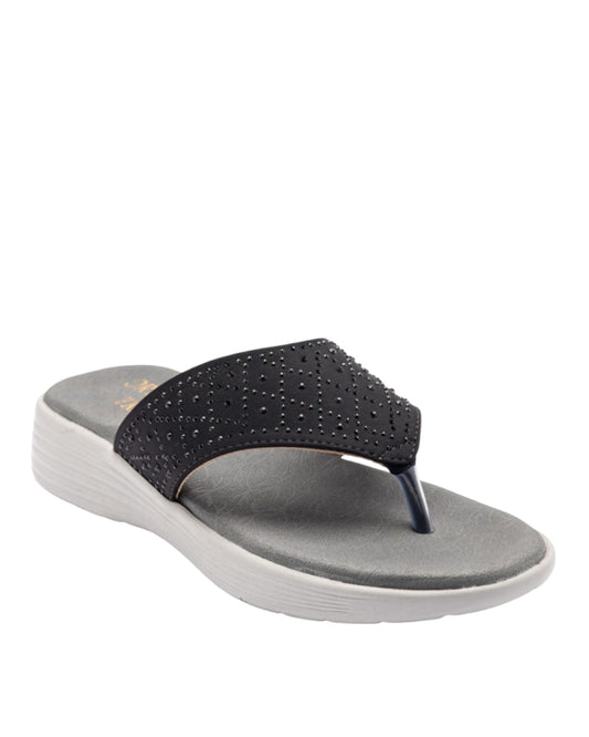 ORTHO TREND Women's Flats Ortho comfort-Light weight Flats Comfortable & Daily use-BLACK