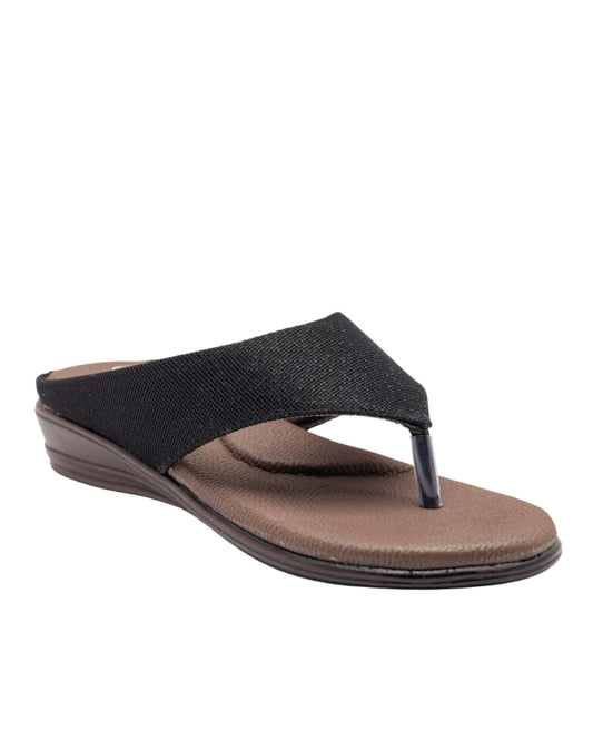 ORTHO TREND Women's Flats Ortho comfort-Light weight Flats Comfortable & Daily use-Black
