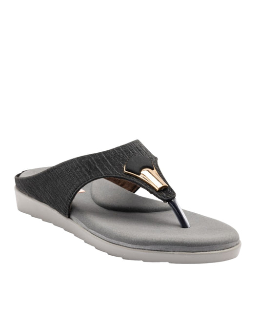 ORTHO TREND Women's Flats Ortho comfort-Light weight Flats Comfortable & Daily use- Black