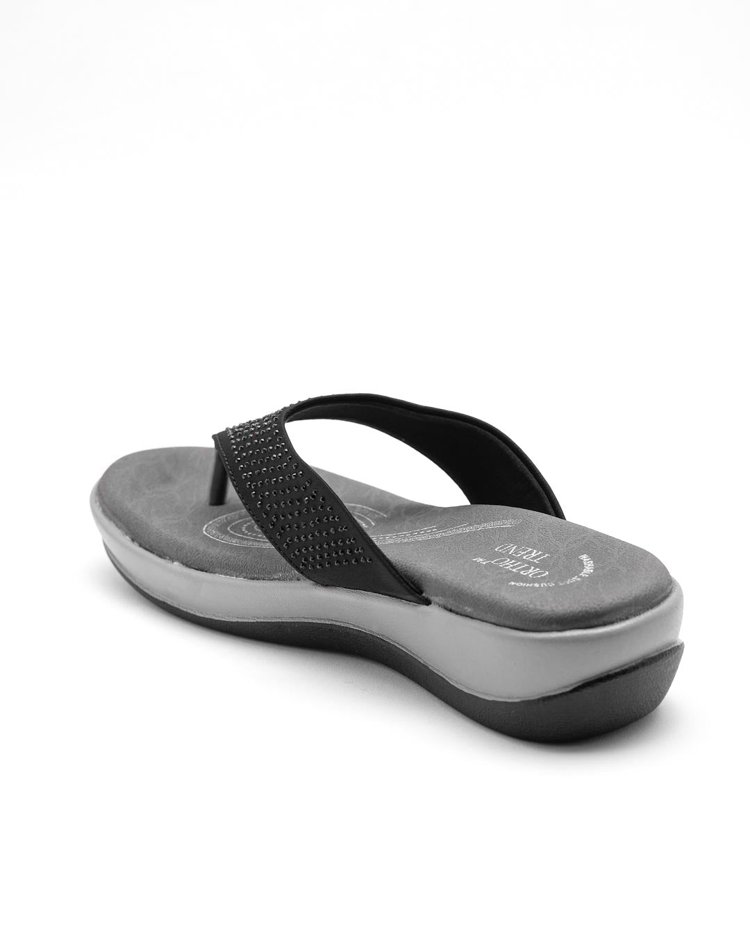 Ortho Trend Soft Open-Toe Comfortable & Daily use Slipper – Pink and Black