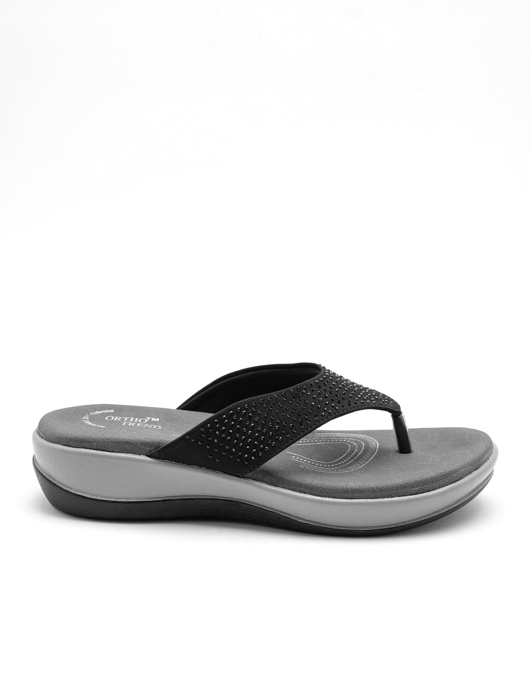 Ortho Trend Soft Open-Toe Comfortable & Daily use Slipper – Pink and Black
