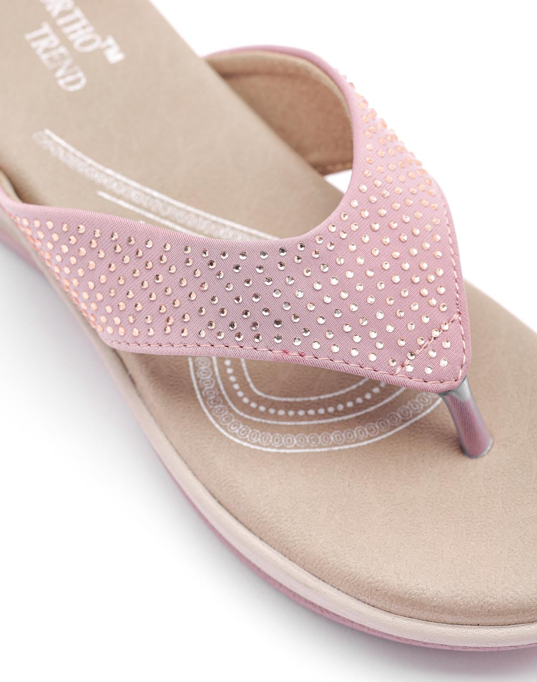 Ortho Trend Soft Open-Toe Comfortable & Daily use Slipper – Pink and Black