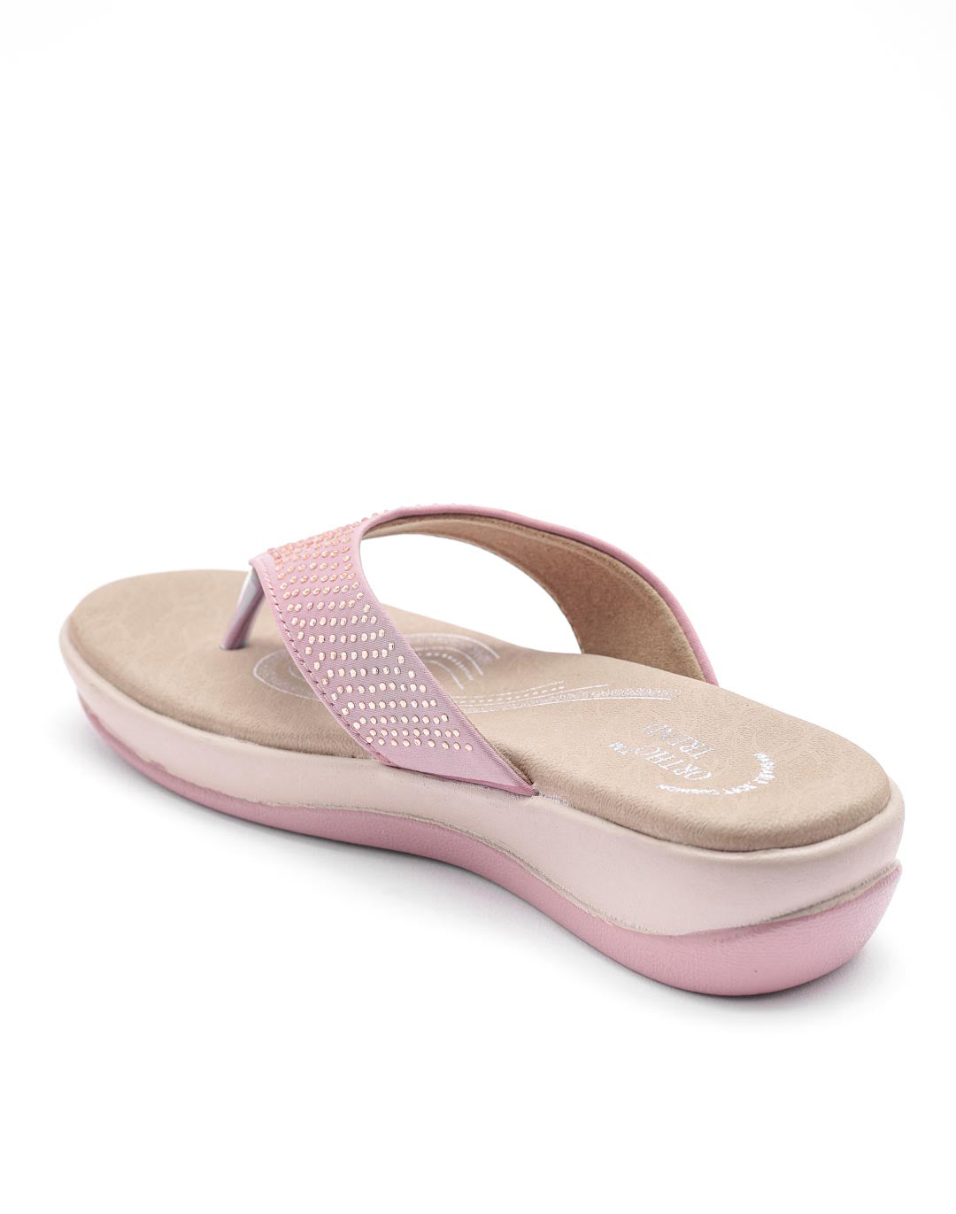 Ortho Trend Soft Open-Toe Comfortable & Daily use Slipper – Pink and Black