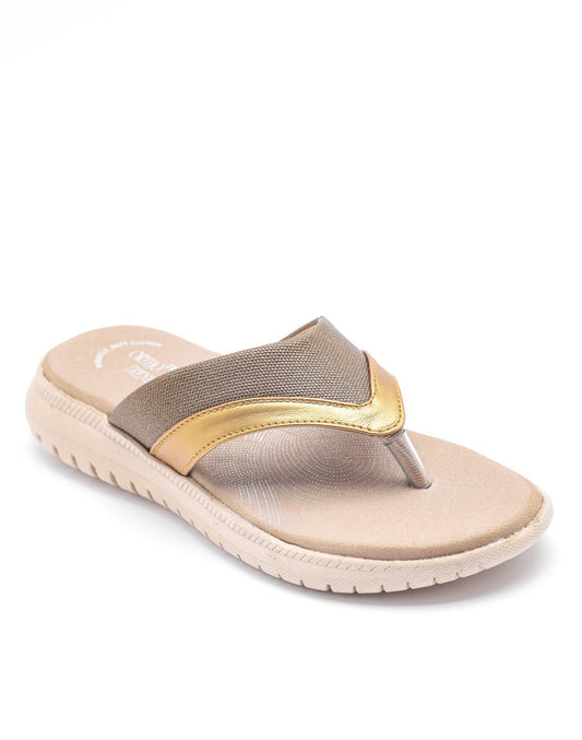 Ortho Trend Soft Open-Toe Comfort Slipper Antique, Pink and Gray