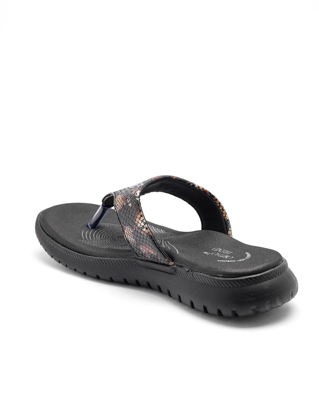 Ortho Trend Soft Open-Toe Comfort Slipper – Black