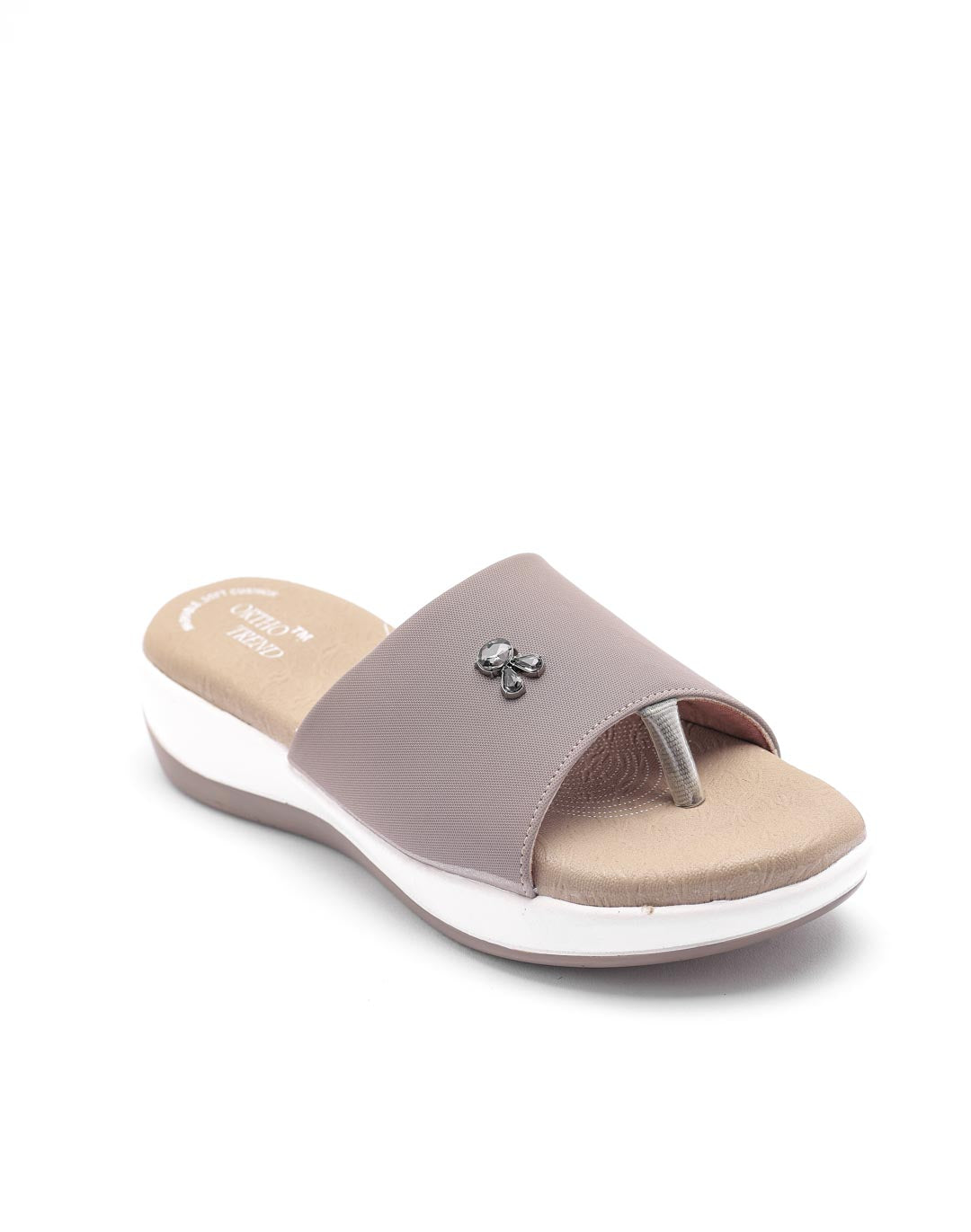 Ortho Trend Soft Comfort Slide Comfortable & Daily use – Pink and Khaki