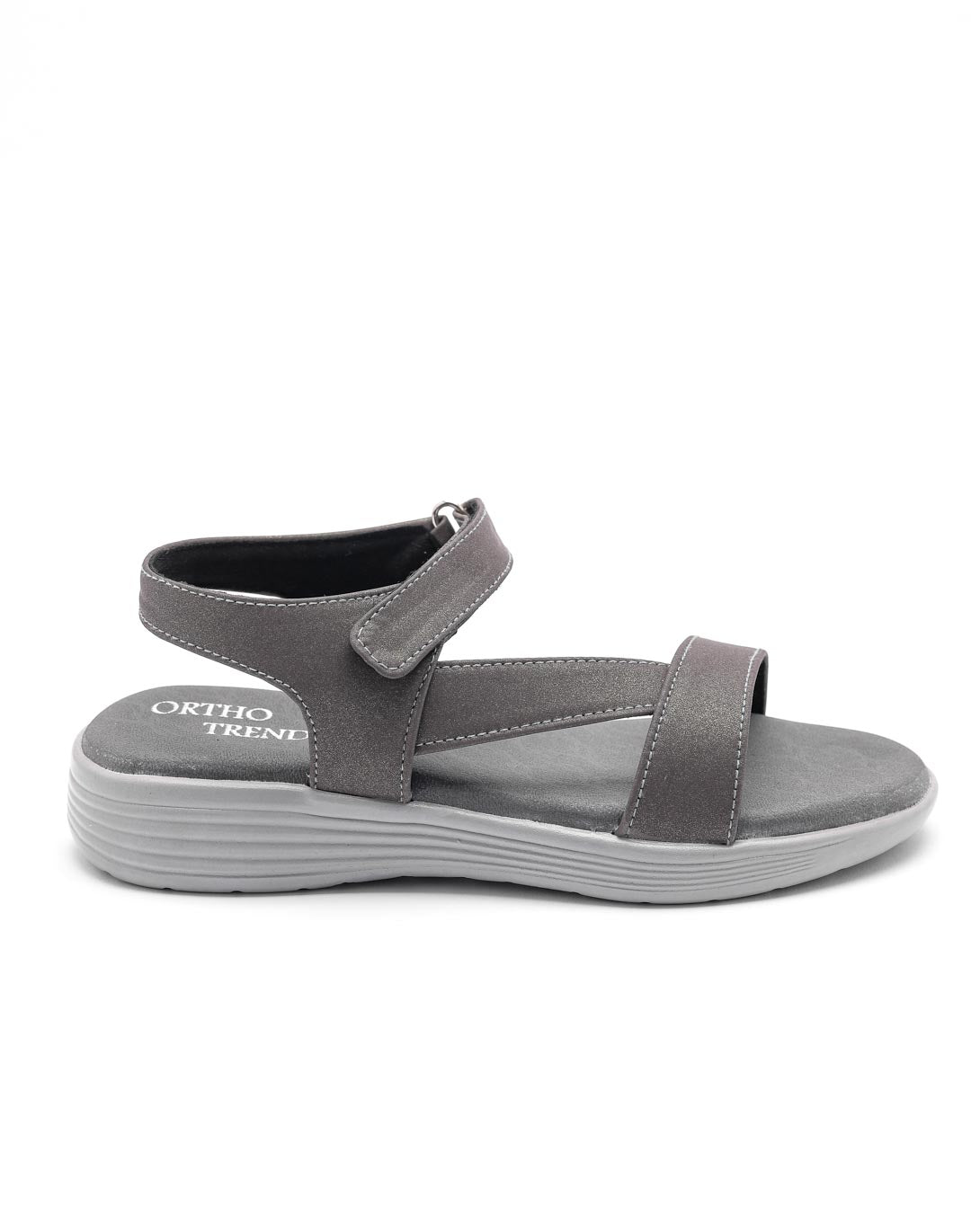 Ortho Trend Soft Adjustable Sandal – Black