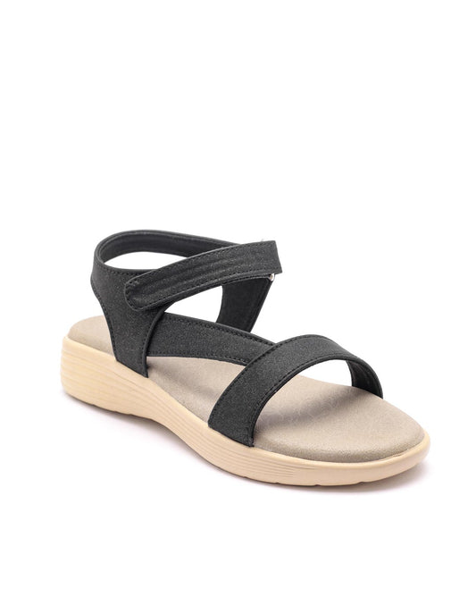 Ortho Trend Soft Adjustable Sandal – Black