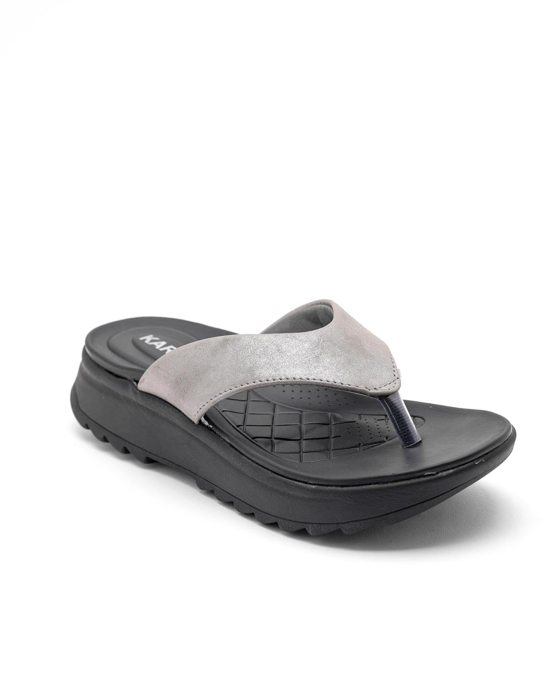 Ortho Trend Soft Footbed Open-Toe Daily use slipper Slipper – Gray and Pink