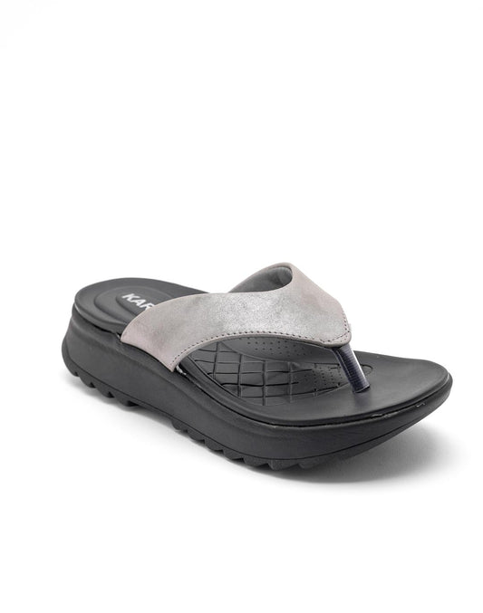 Ortho Trend Soft Footbed Open-Toe Daily use slipper Slipper – Gray and Pink