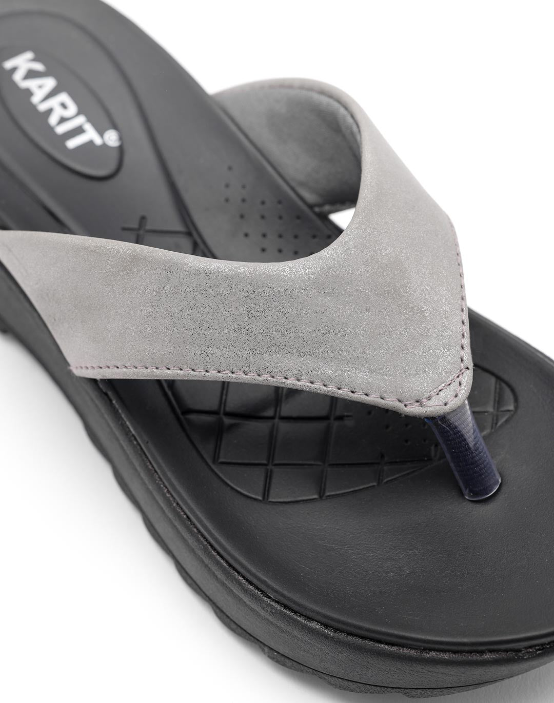 Ortho Trend Soft Footbed Open-Toe Daily use slipper Slipper – Gray and Pink