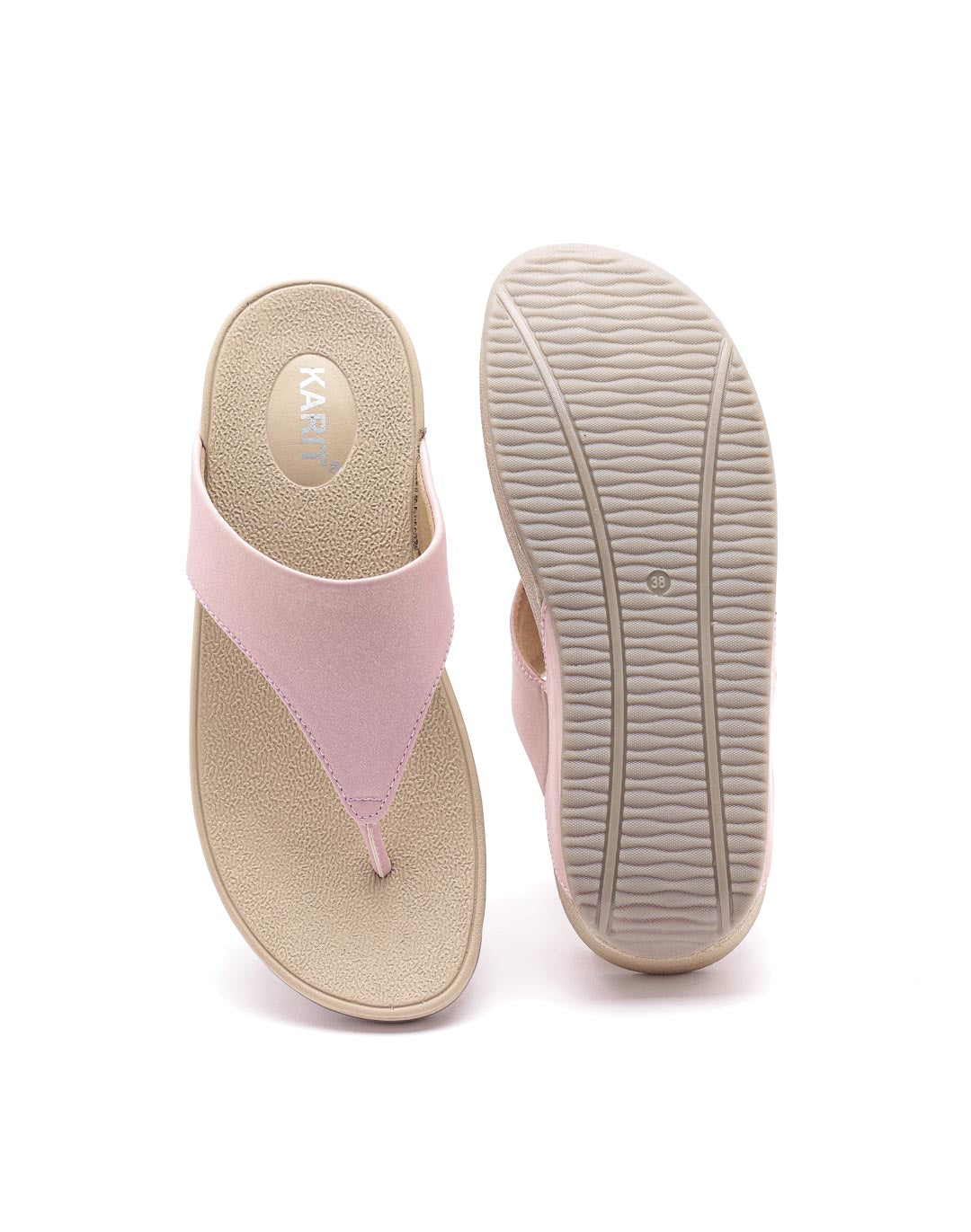 Ortho Trend Platform Soft Footbed Open-Toe – Pink and Gray